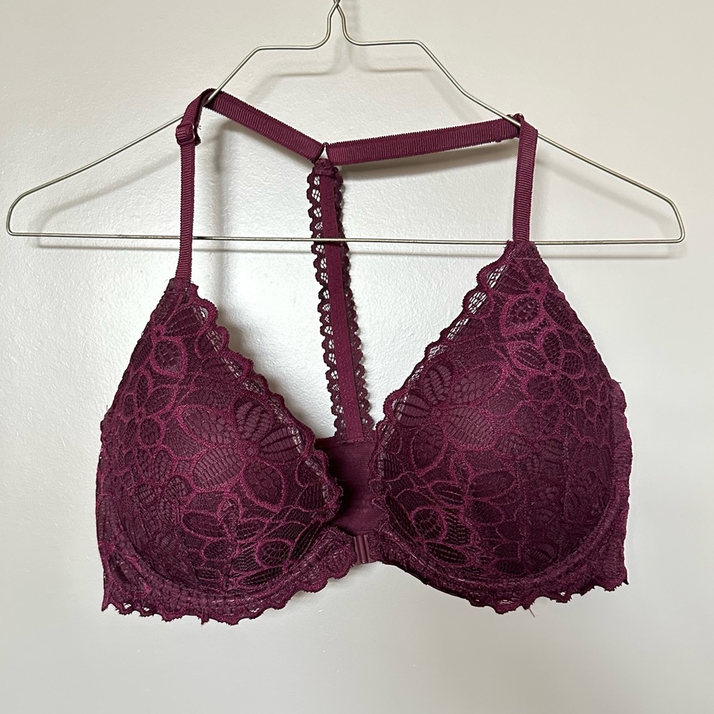 PINK Date Racerback Bra - Purple - Size 34D